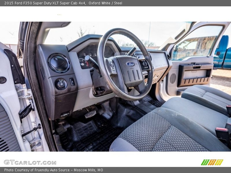 Oxford White / Steel 2015 Ford F350 Super Duty XLT Super Cab 4x4