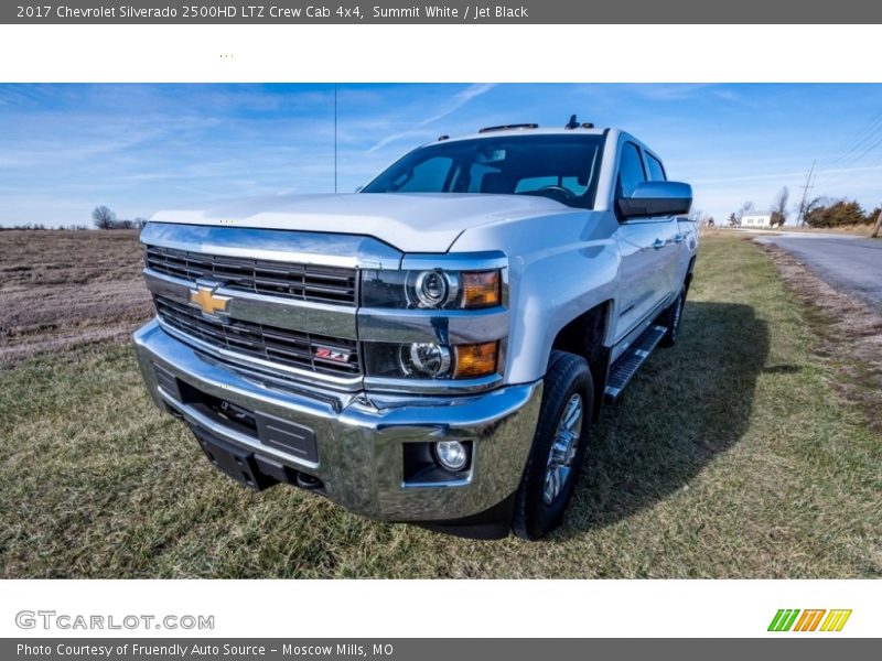 Summit White / Jet Black 2017 Chevrolet Silverado 2500HD LTZ Crew Cab 4x4