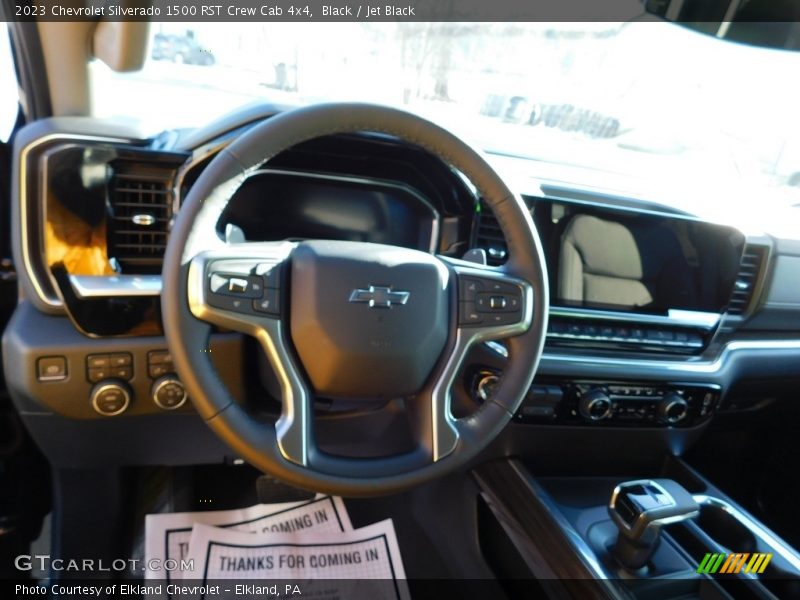 Black / Jet Black 2023 Chevrolet Silverado 1500 RST Crew Cab 4x4