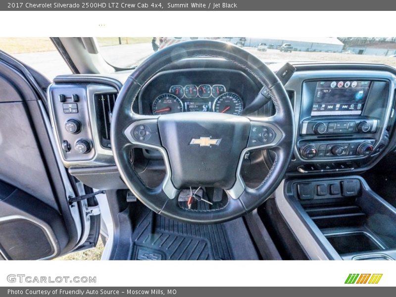 Summit White / Jet Black 2017 Chevrolet Silverado 2500HD LTZ Crew Cab 4x4