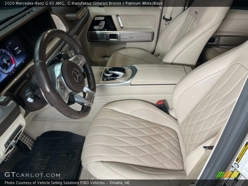 Front Seat of 2020 G 63 AMG