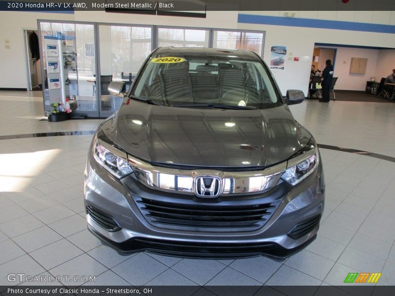 Modern Steel Metallic / Black 2020 Honda HR-V LX AWD