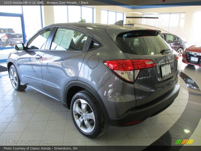 Modern Steel Metallic / Black 2020 Honda HR-V LX AWD