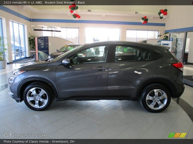 Modern Steel Metallic / Black 2020 Honda HR-V LX AWD