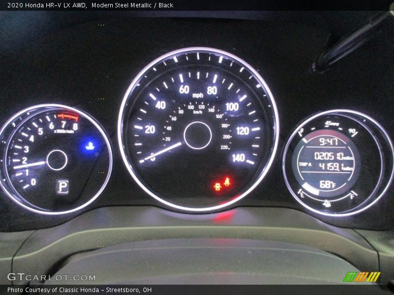 Modern Steel Metallic / Black 2020 Honda HR-V LX AWD