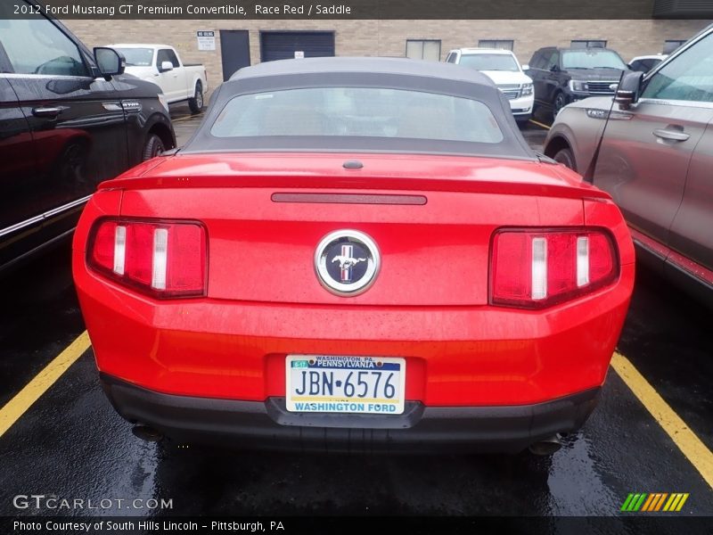 Race Red / Saddle 2012 Ford Mustang GT Premium Convertible
