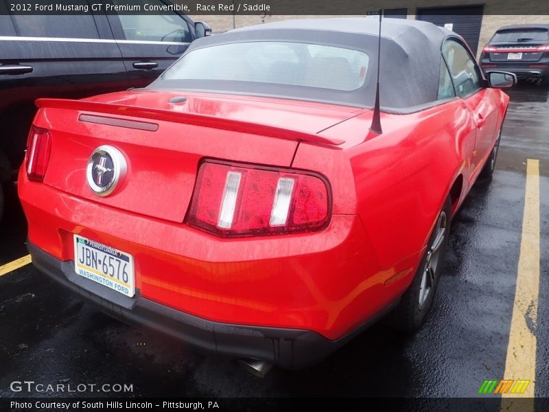 Race Red / Saddle 2012 Ford Mustang GT Premium Convertible