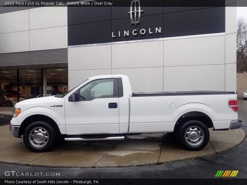 Oxford White / Steel Gray 2013 Ford F150 XL Regular Cab