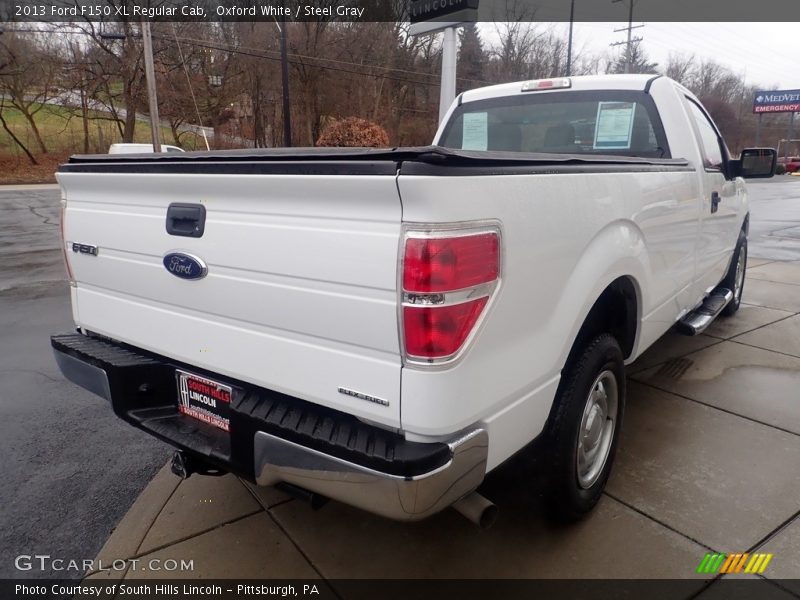 Oxford White / Steel Gray 2013 Ford F150 XL Regular Cab