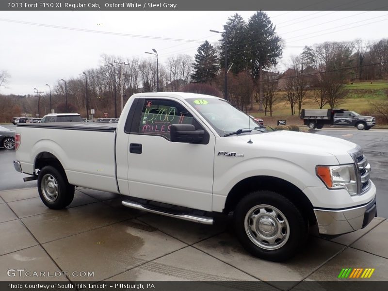 Oxford White / Steel Gray 2013 Ford F150 XL Regular Cab