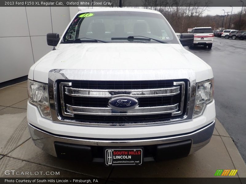 Oxford White / Steel Gray 2013 Ford F150 XL Regular Cab