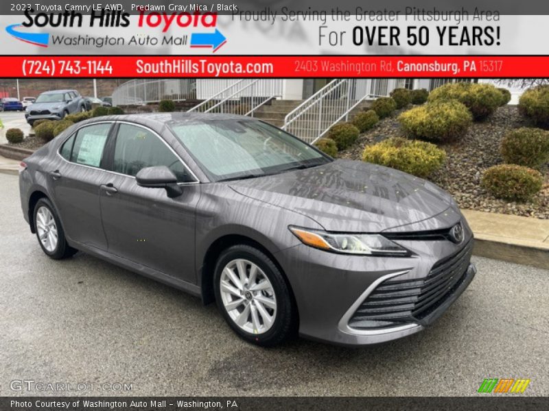 Predawn Gray Mica / Black 2023 Toyota Camry LE AWD