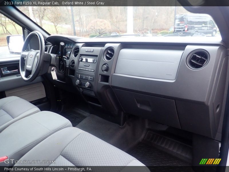 Oxford White / Steel Gray 2013 Ford F150 XL Regular Cab