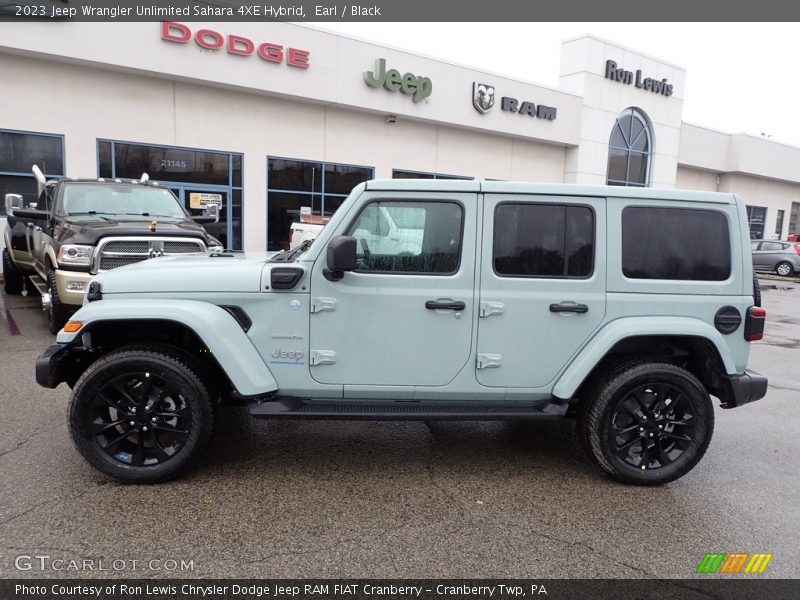 Earl / Black 2023 Jeep Wrangler Unlimited Sahara 4XE Hybrid