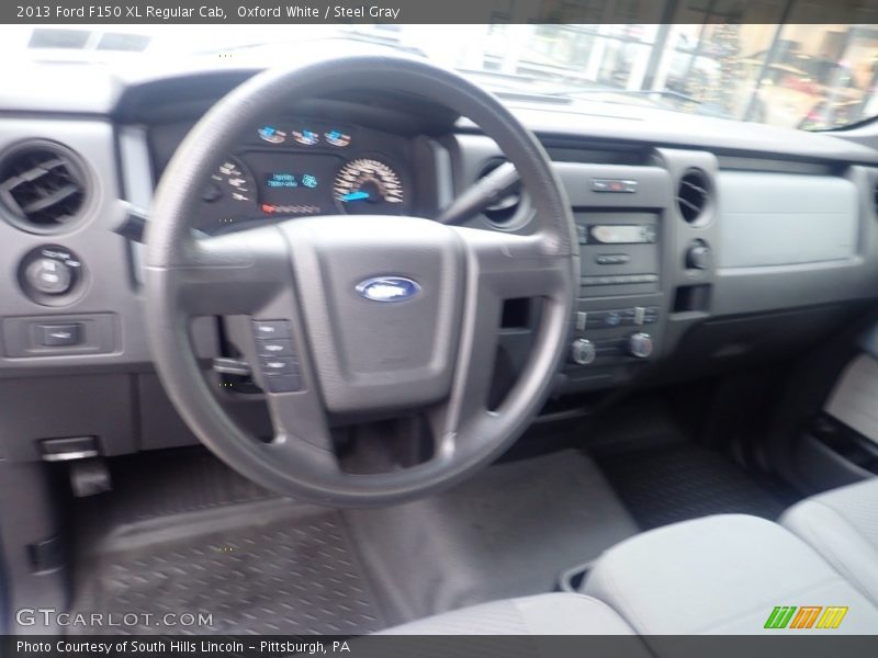 Oxford White / Steel Gray 2013 Ford F150 XL Regular Cab