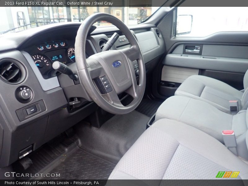 Oxford White / Steel Gray 2013 Ford F150 XL Regular Cab