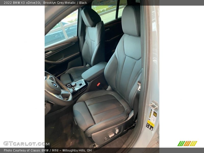 Brooklyn Grey Metallic / Black 2022 BMW X3 xDrive30i
