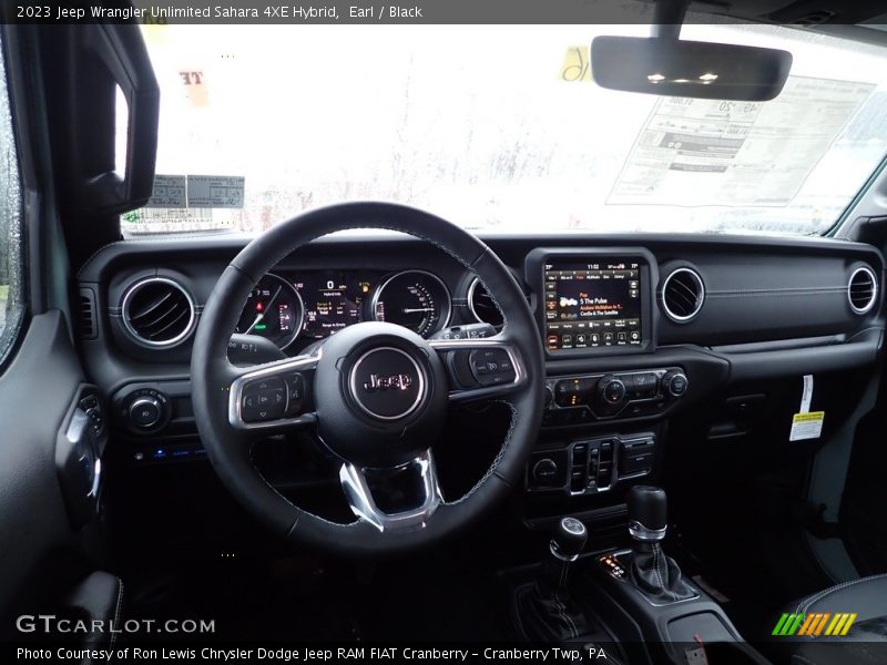 Dashboard of 2023 Wrangler Unlimited Sahara 4XE Hybrid