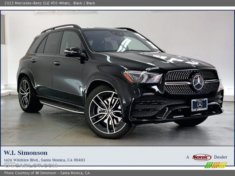 Black / Black 2023 Mercedes-Benz GLE 450 4Matic