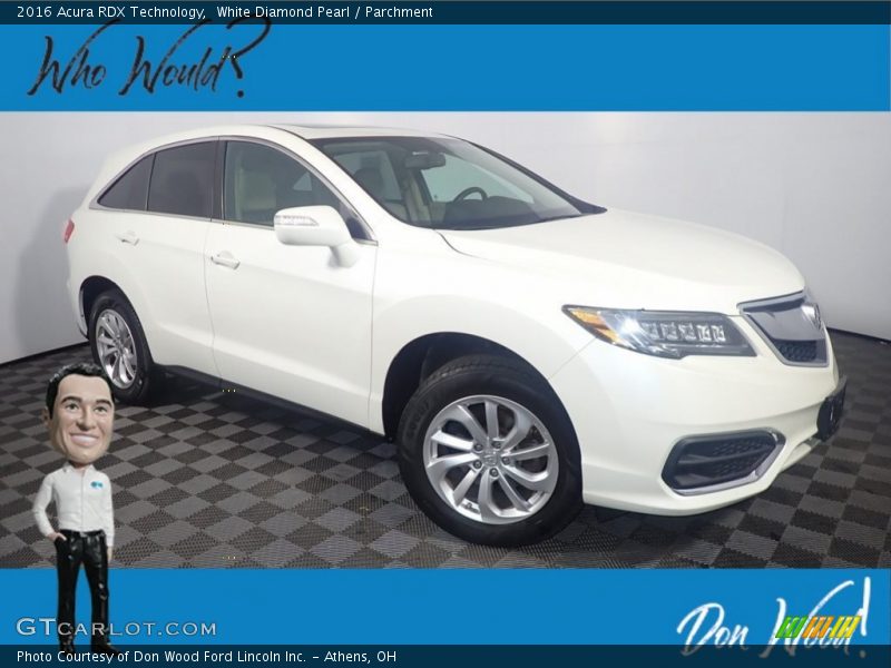 White Diamond Pearl / Parchment 2016 Acura RDX Technology