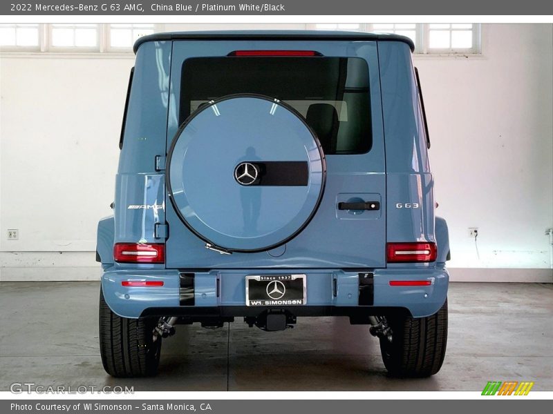 China Blue / Platinum White/Black 2022 Mercedes-Benz G 63 AMG