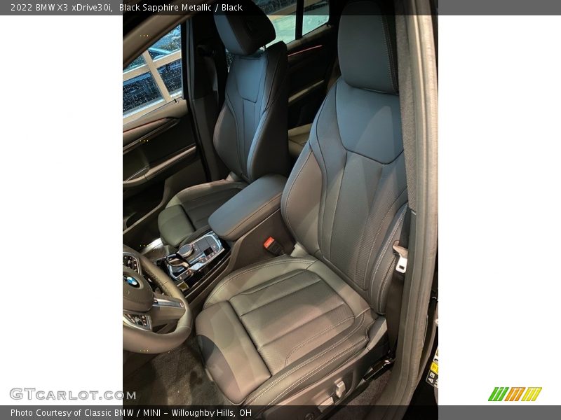 Black Sapphire Metallic / Black 2022 BMW X3 xDrive30i