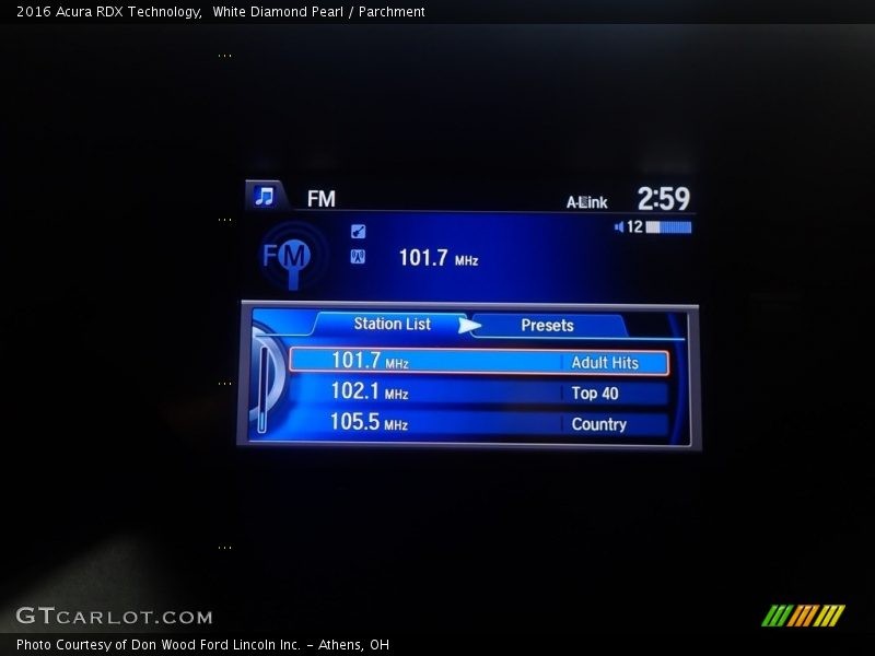 White Diamond Pearl / Parchment 2016 Acura RDX Technology