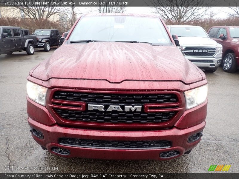 Delmonico Red Pearl / Black 2023 Ram 1500 Big Horn Crew Cab 4x4