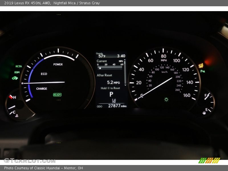Nightfall Mica / Stratus Gray 2019 Lexus RX 450hL AWD