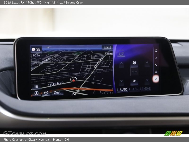 Nightfall Mica / Stratus Gray 2019 Lexus RX 450hL AWD