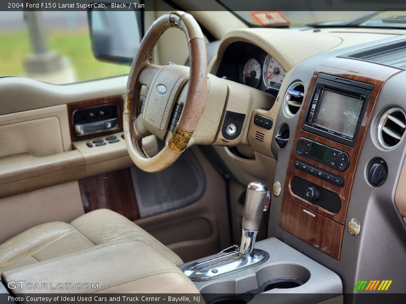 Black / Tan 2004 Ford F150 Lariat SuperCab