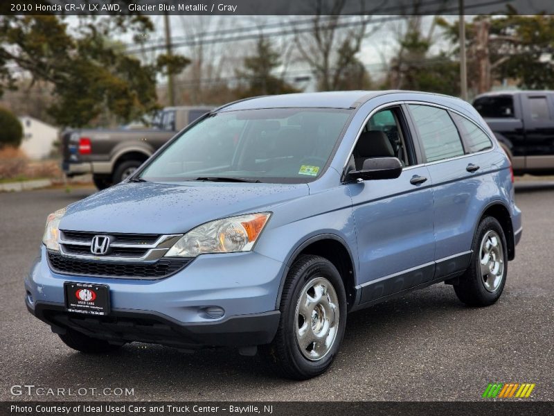 Glacier Blue Metallic / Gray 2010 Honda CR-V LX AWD