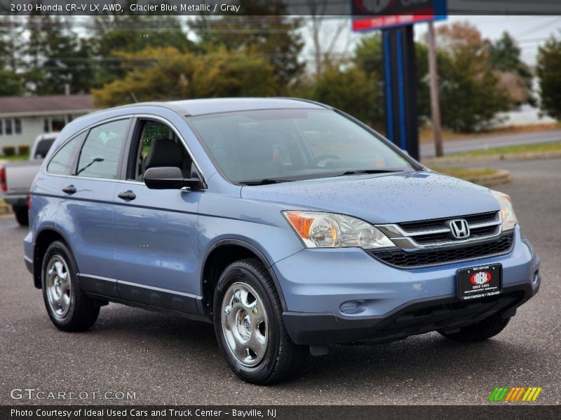 Glacier Blue Metallic / Gray 2010 Honda CR-V LX AWD