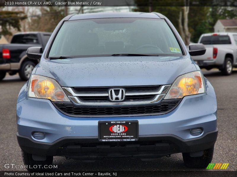 Glacier Blue Metallic / Gray 2010 Honda CR-V LX AWD