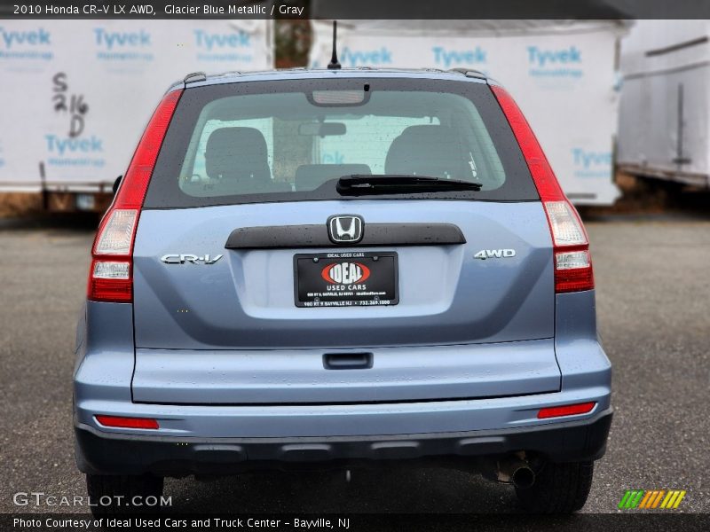 Glacier Blue Metallic / Gray 2010 Honda CR-V LX AWD