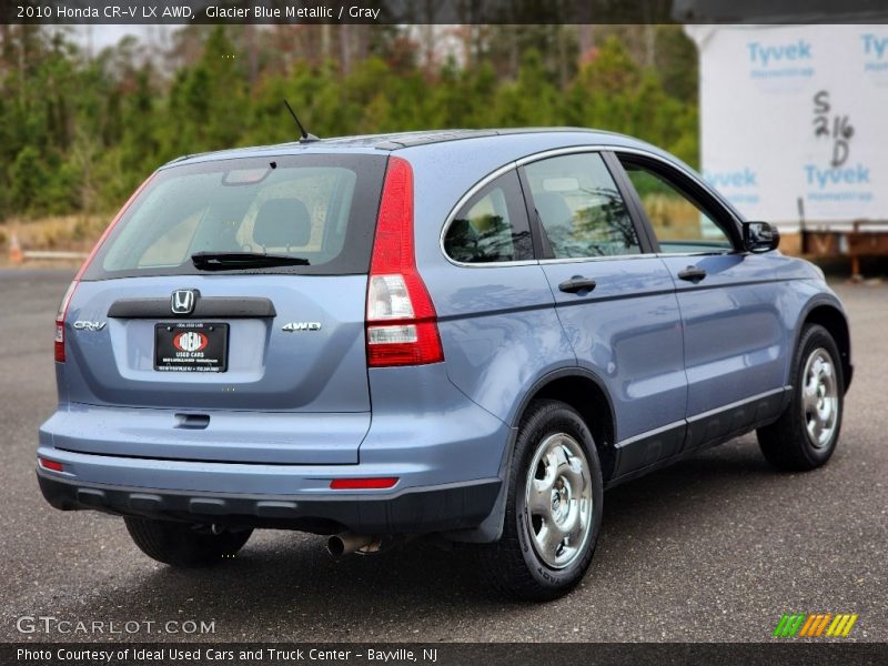 Glacier Blue Metallic / Gray 2010 Honda CR-V LX AWD