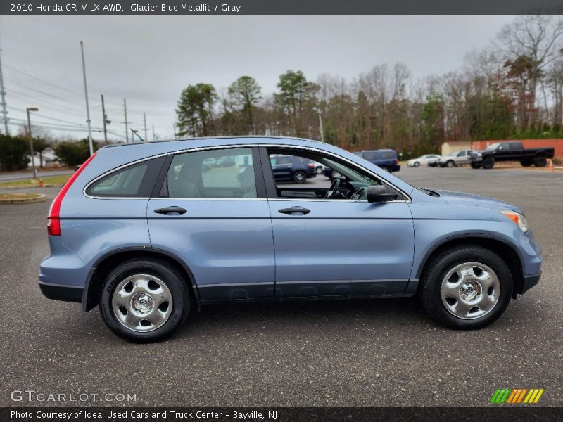 Glacier Blue Metallic / Gray 2010 Honda CR-V LX AWD