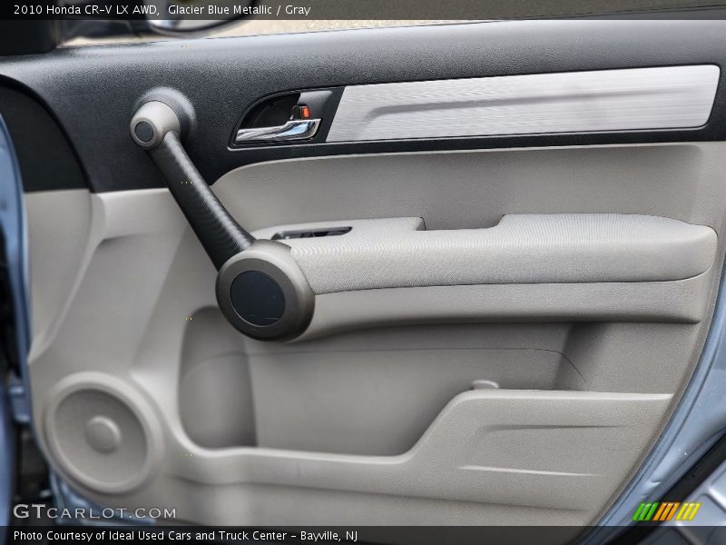 Glacier Blue Metallic / Gray 2010 Honda CR-V LX AWD