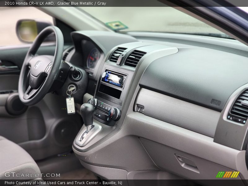 Glacier Blue Metallic / Gray 2010 Honda CR-V LX AWD