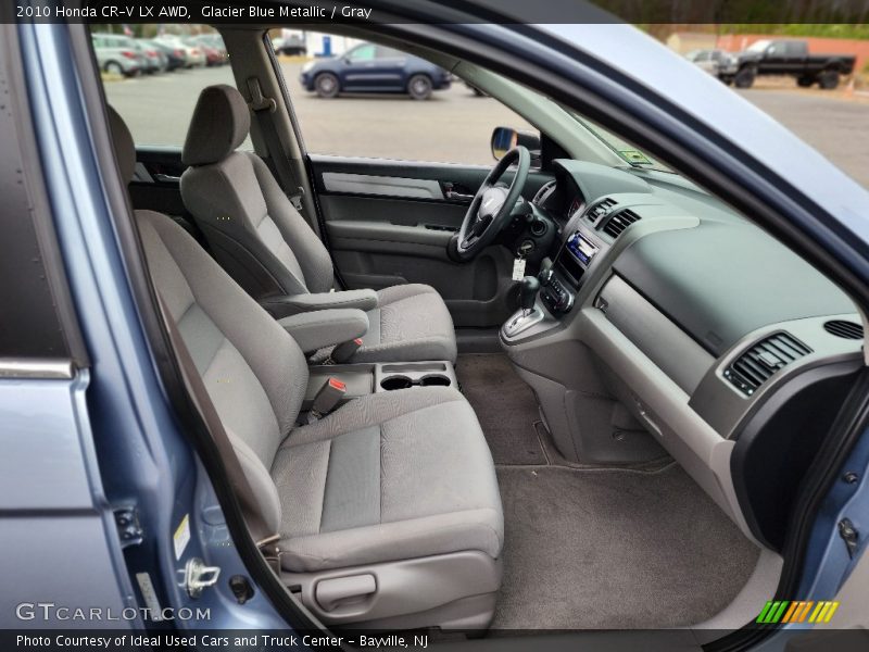 Glacier Blue Metallic / Gray 2010 Honda CR-V LX AWD