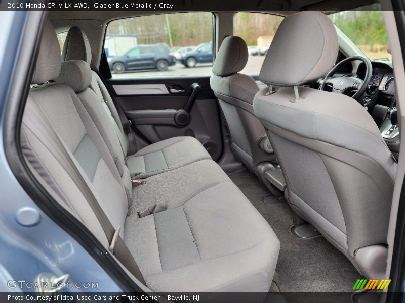 Glacier Blue Metallic / Gray 2010 Honda CR-V LX AWD