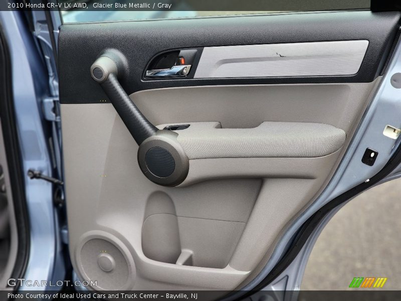Glacier Blue Metallic / Gray 2010 Honda CR-V LX AWD