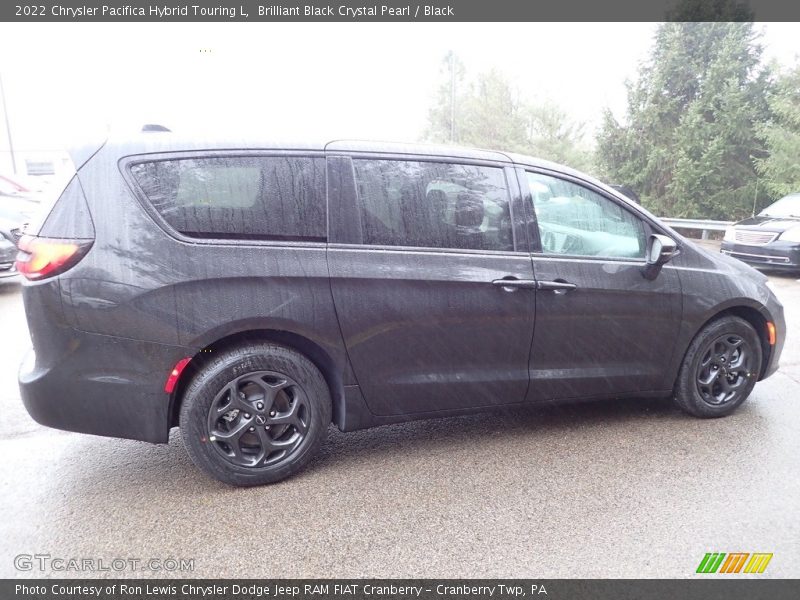 Brilliant Black Crystal Pearl / Black 2022 Chrysler Pacifica Hybrid Touring L