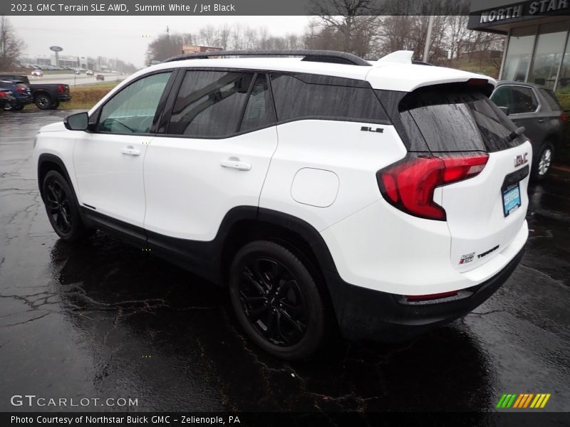 Summit White / Jet Black 2021 GMC Terrain SLE AWD