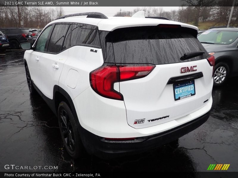 Summit White / Jet Black 2021 GMC Terrain SLE AWD