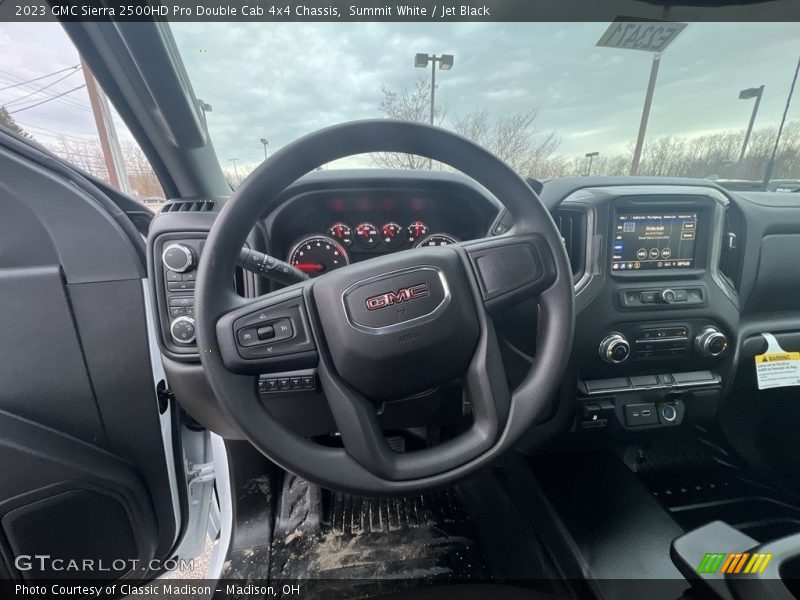 Summit White / Jet Black 2023 GMC Sierra 2500HD Pro Double Cab 4x4 Chassis