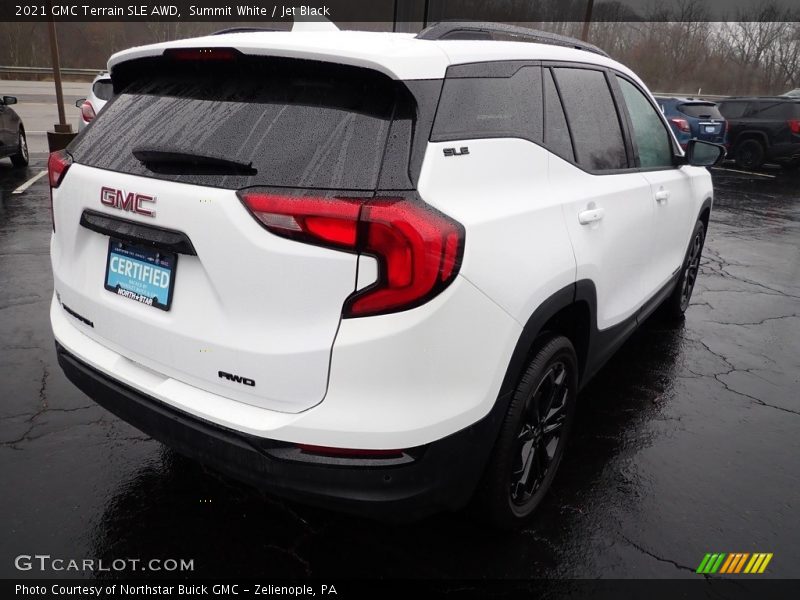 Summit White / Jet Black 2021 GMC Terrain SLE AWD