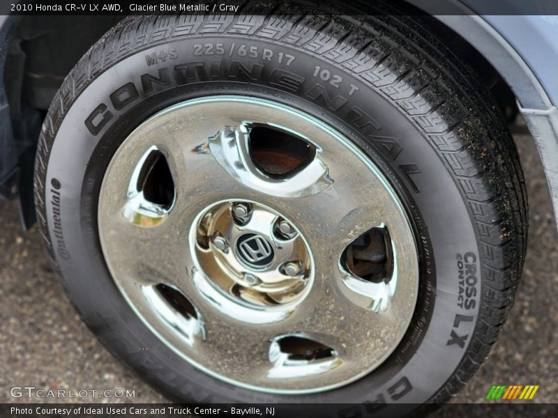Glacier Blue Metallic / Gray 2010 Honda CR-V LX AWD