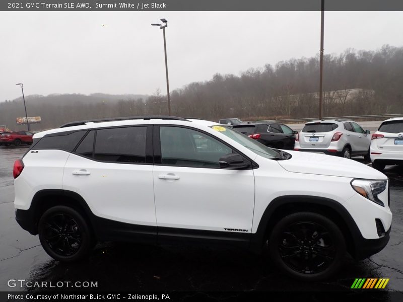 Summit White / Jet Black 2021 GMC Terrain SLE AWD