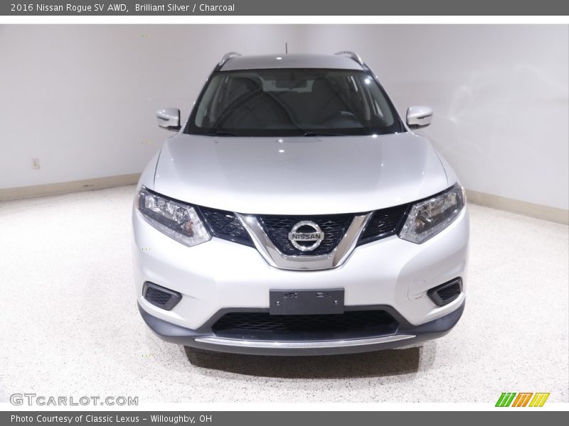 Brilliant Silver / Charcoal 2016 Nissan Rogue SV AWD